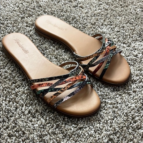 Madewell Tracie crisscross slide sandals size 8 - Picture 1 of 9
